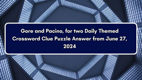 gores crossword clue